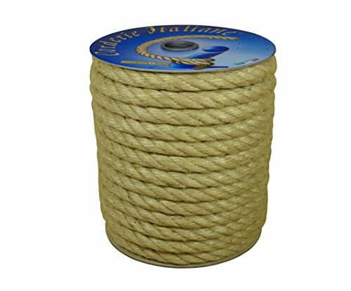 Corda in Juta Naturale 12 mm x 30 m Corderie Italiane per DIY