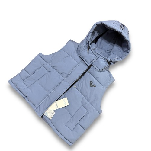 Roxy Women Purple Hooded Spring Jacket Pocketed Puffer Vest Size Large - Bild 1 von 16