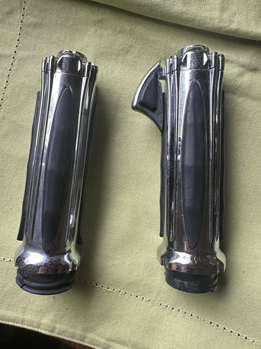 2000-2005 Harley Dyna Super Glide FXDI OEM Left and Right Clipon Handlebar Grips - Picture 2 of 10