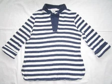 Vintage 70s Disco Shirt top striped Size M Medium Alamode of Calif Fuzzy Knit