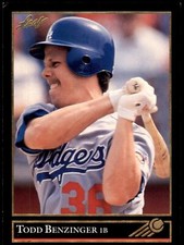 Todd Benzinger #257 1992 Leaf Black Gold