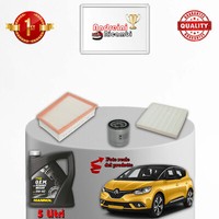 KIT Service 3 Filter UND ÖL Renault Scenic IV 1.3 TCE 120KW 163PS AB 2018