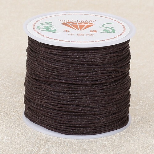 0.8mm Nylon Cord Thread Chinese Knot Macrame Rattail Bracelet Braided String 45M - Picture 12 of 19