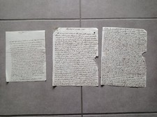 Lotto 3 Antichi Documenti Per Studio REF03178J