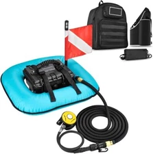 NEW 10M-12M Scuba Diving Ventilator Tankless Diving System Air Compressor w/ Bag
