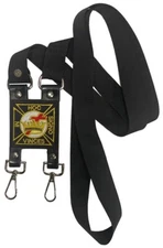 KNIGHT TEMPLAR K.T PATCH SWORD SLING BELT HOLDER SCABBARD BLACK