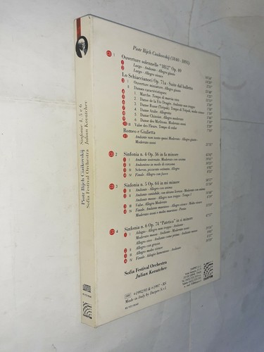 PIOTR ILIJCH CIAIKOVSKIJ SINFONIE 4 5 6 SOFIA FESTIVAL ORCHESTRA 4 CD DARPO 1997 - Picture 2 of 2