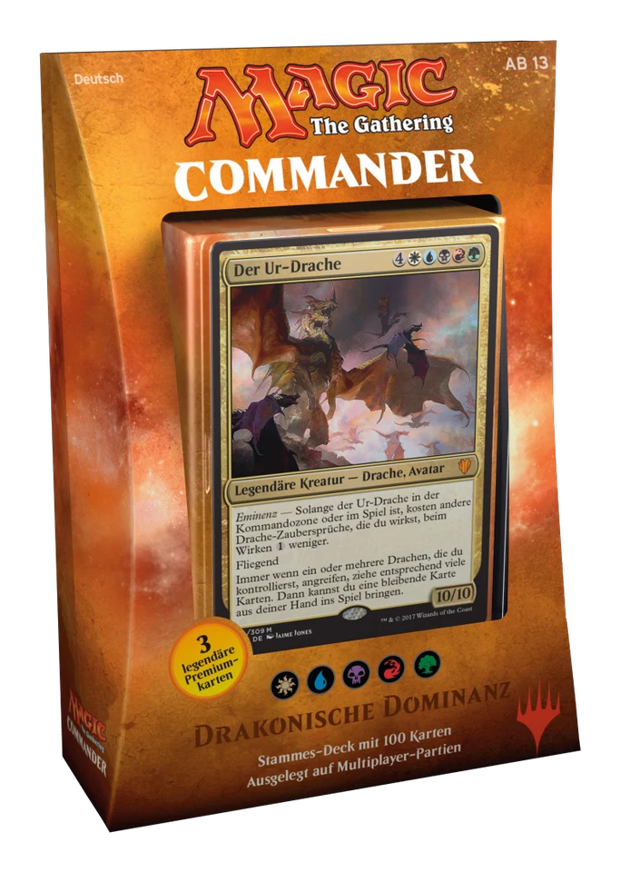 GERMAN Magic MTG 2017 Commander C17 Draconic Domination Deck The Gathering NIB - Image 2 of 4