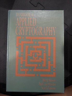 Handbook Of Applied Cryptography 