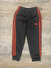 ADIDAS Boy's Navy Joggers Gym Track Pull-On Pants Size 4 Activewear Flaw