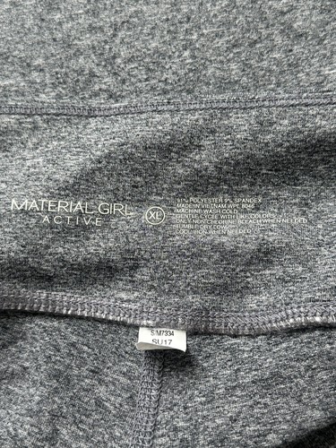 Material Girl Women's Hy Charcoal Table Active Ankle Leggings Size X-Large - Picture 5 of 6