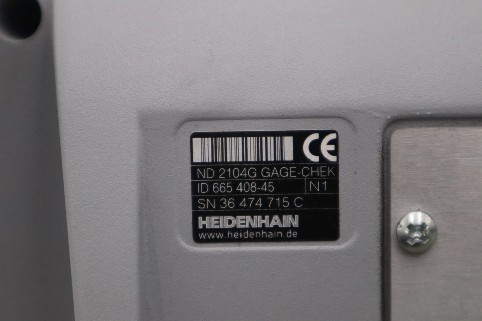 HEIDENHAIN FRONT PANEL / LCD ND2104G GAGE-CHEK ID 665 408-45 STOCK 526-B - Image 2 of 4