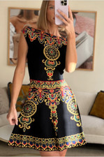 Valentino Marocain Intarsia Dress SZ S - NWOT RT $4K