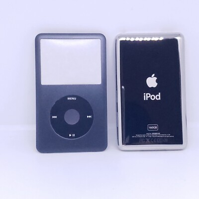 Ipod Classic 7th gen 160gb NEW Gray faceplate Front Cover /clickwheel backplate