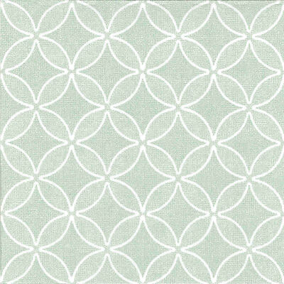 Papstar Servietten ROYAL Collection Circle Flowers jadegrün 40x40cm 50 Stück