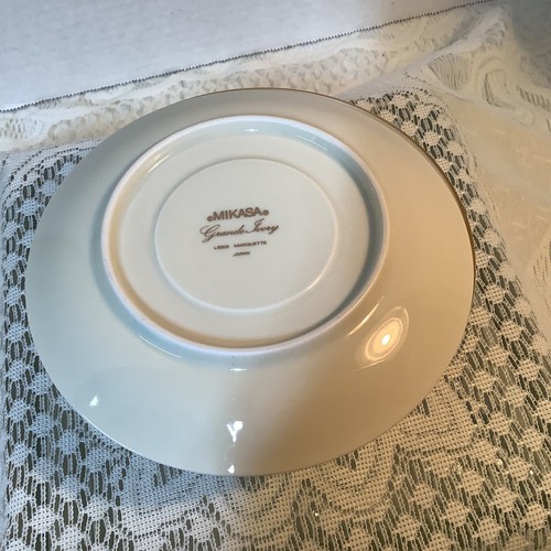 Mikasa Grande Ivory Marquette saucer LOT of 4 - Picture 3 of 4