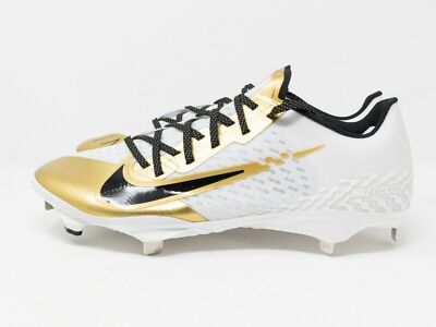 Nike React Vapor Ultrafly Elite 4 White Metallic Gold DA0701-106 sz 14 Baseball