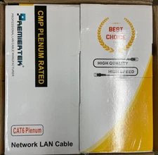 Premiertek Plenum CMP Cat6 CCA UTP 305 METERS  1000ft Blue Cable High Quality