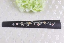 Advance Viola Fingerboard Natural Ebony Wood Flower Inlay Full Size Viola Parts