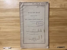 1855 Ephraim Peabody Discourse Occasioned By The Death Of SamuelSumner Wilde
