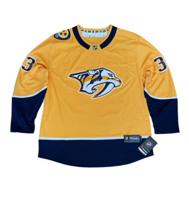 Fanatics Nashville Predators Arvidsson Breakaway Yellow Hockey Jersey Size XL