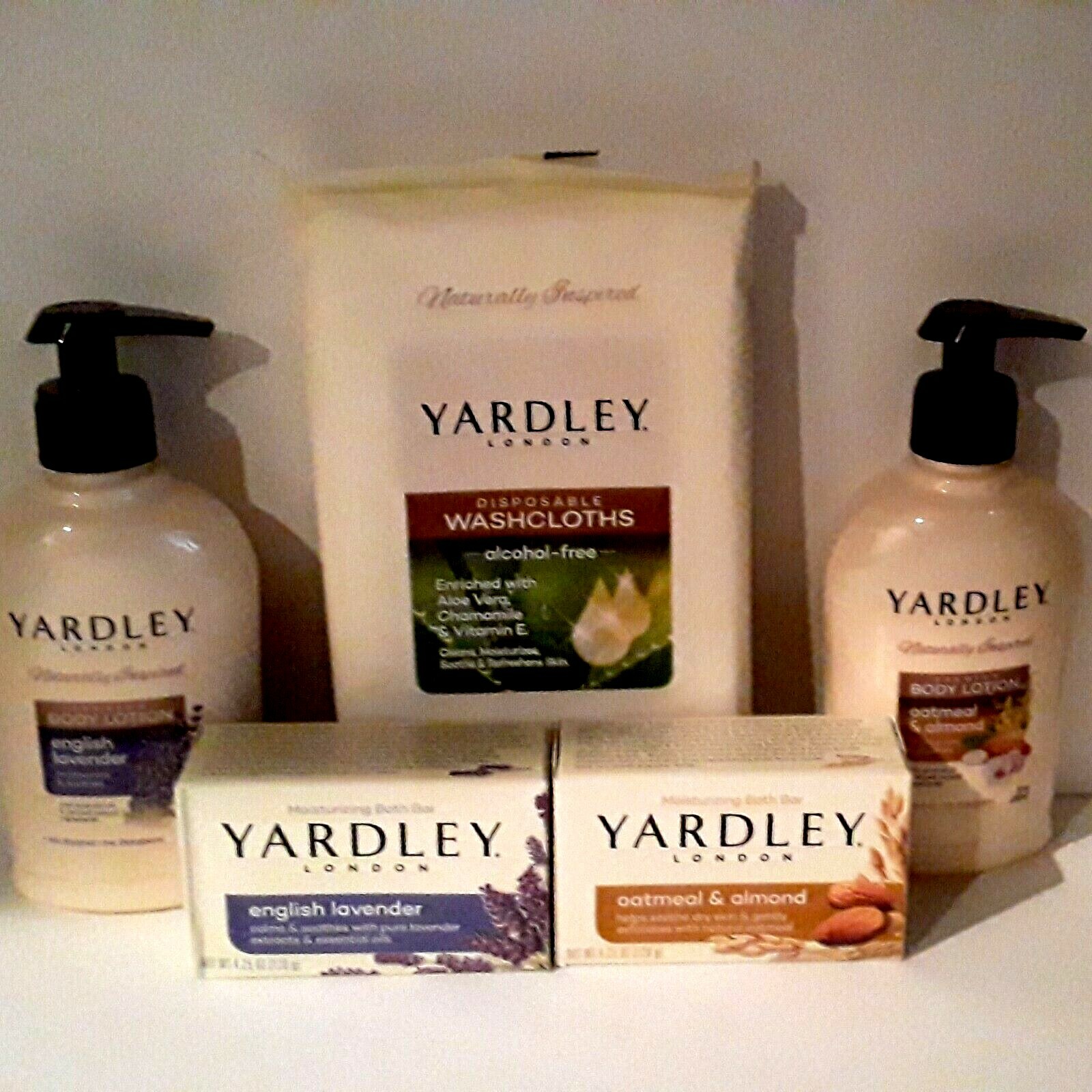 Yardley London Spa Set Disposable Washcloths/ Body Lotion/ Moisturizing
