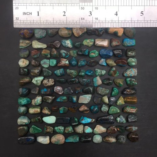 Natural Turquoise Tumbled Stone Crystal Chips Quartz Gravel Healing Decor 146pcs - Picture 3 of 9