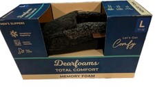 Dearfoams Men's L 11-12 Memory Foam Slippers