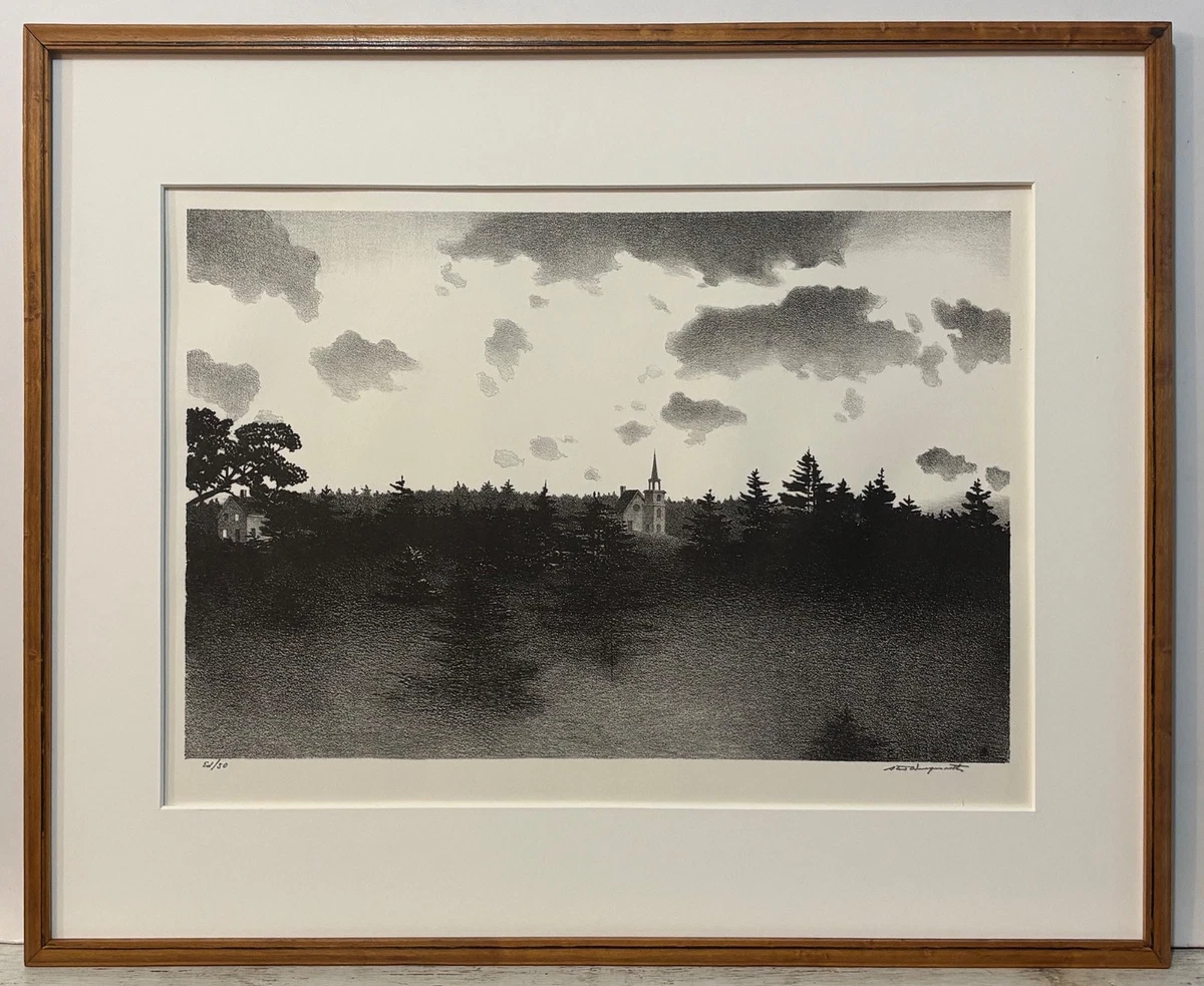 签名风景艺术版画| eBay