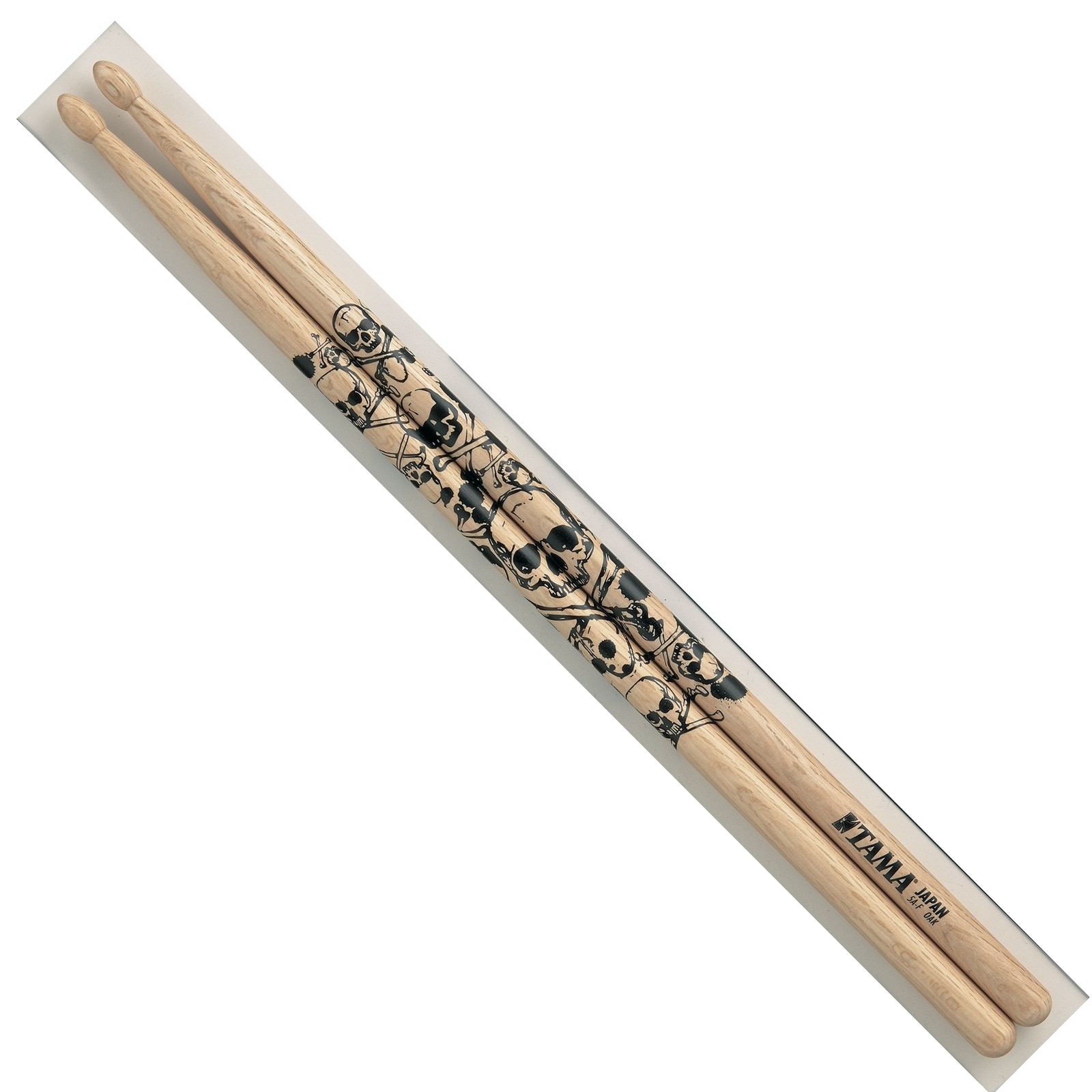 Палочки Tama 5B O5B-S Skull, Natur, schwarzer Druck - Барабанные палочки