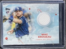 Brosseau, Mike - 2020 Topps Holiday Mega Box - Swatch