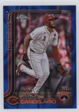 2025 Topps Chrome Blue Lava Refractor 32/150 Jeimer Candelario #85 v1x