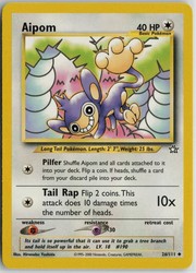 Aipom 26/111 Neo Genesis Uncommon Pokemon Card