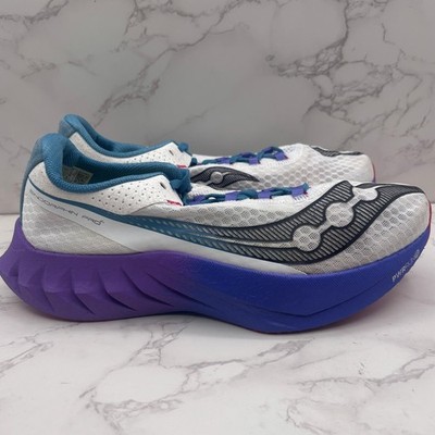 Saucony Endorphin Pro 4 Womens Running Shoes White Viziblue Size 12 S10939-68