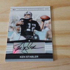 Donruss 2008 Ken Stabler Silver Signatures Autograph #SS-KS Oakland Raiders