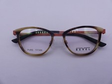 BEVEL 2544 ANGKOR WAT TOFFEE GRAIN WOMENS EYEGLASSES FRAMES SIZE 48-18-135