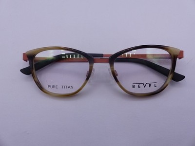 BEVEL 2544 ANGKOR WAT TOFFEE GRAIN WOMENS EYEGLASSES FRAMES SIZE 48-18-135