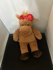 Build A Bear 16" Holly Moose 11th Ed. Christmas / Holiday Plush Brown w/ Red Bow