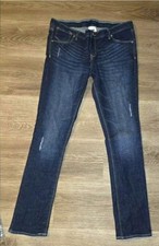 Girls Levis Jeans Skinny Fit Size 16 Plus Dark Blue