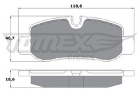 Tomex Brakes TX 17-81 Bremsbelagsatz, Scheibenbremse FüR MERCEDES-BENZ