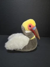 Wild Republic Audubon K&M Brown Pelican Plush Toy Bird No Sound 