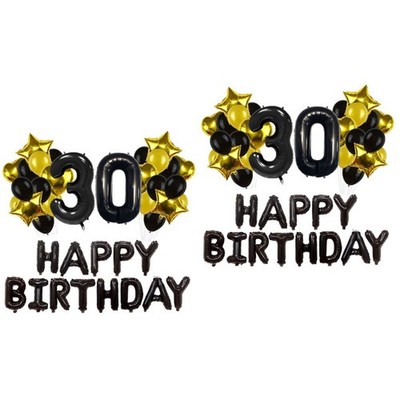  2 PCS Geburtstag Luftballons Partydekorationen Ballondekorationskit