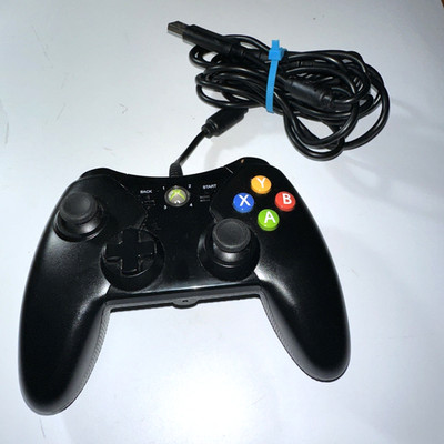 PowerA Microsoft XBOX 360 Black Wired Controller Model 1414135-02 Tested Works