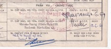 Vietnam VNCH 1969 Brigadier General Phạm Văn Phú Hand Signed .