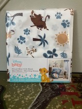 Disney Baby Lion King Adventure White Baby Fitted Mini Crib Sheet by Lambs  Ivy