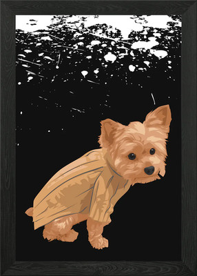 Haustier Shih Tzui Hund Gerahmtes Wandbild Poster Leinwanddruck Bild