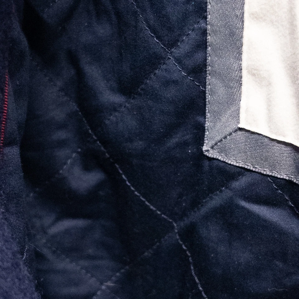 Chaquetón vintage Y2K Abercrombie Fitch azul marino mezcla de lana para mujer M doble pecho Foto 4 de 4