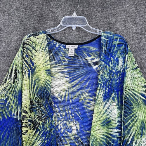 Catherines Cardigan vorne offen oder Schwimmdecke tropischer Kimono Damen 2X Resort - Bild 2 von 11