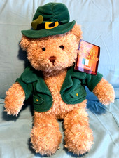 Vtg Gund Teddy Bears of the World Lucky the St Patrick's Day from Ireland 14"