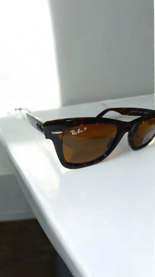 Ray-Ban Wayfarer 2140 902/57 Modello Tortoise Polarizzati Misura 50/22 - Immagine 2 di 4